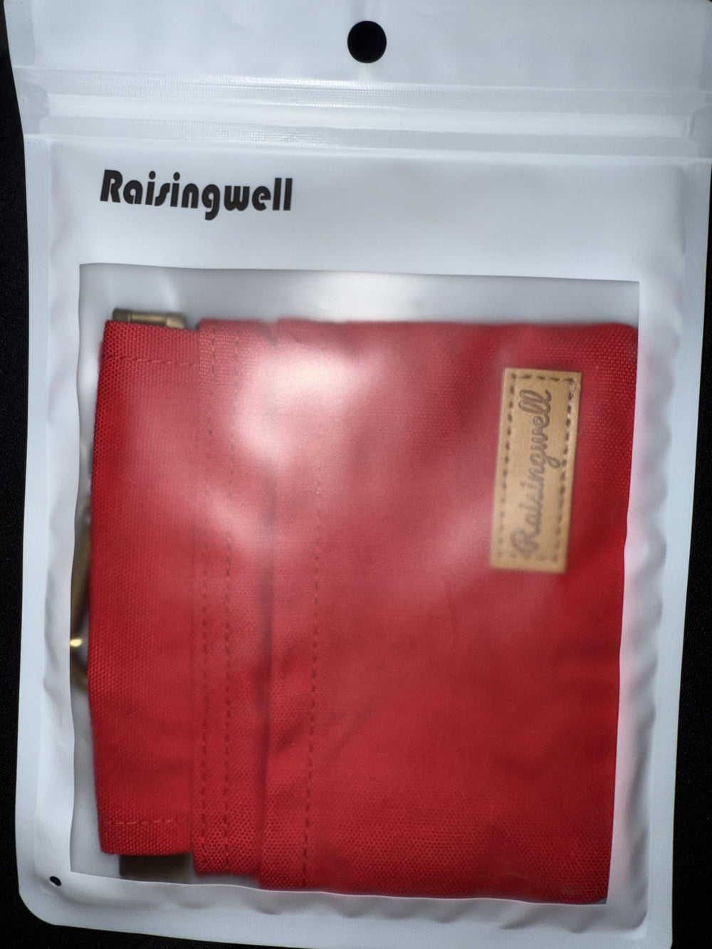 Raisingwell bolsa resistente y lavable de algodón vegano, ideal para uso frecuente.