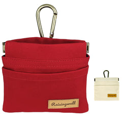 Raisingwell bolsa de premios para perros con diseño de una mano, útil en paseos.