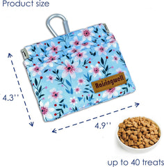 Raisingwell bolsa con mosquetón para fijar a la correa, práctico y seguro.