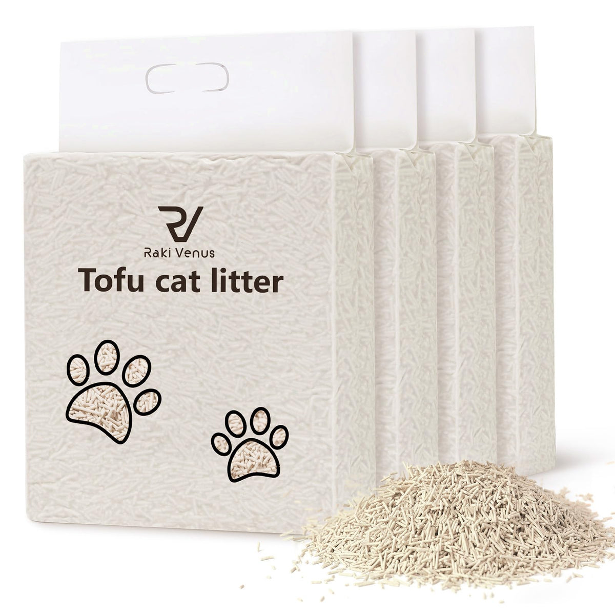 Raki Venus: gránulos de tofu de 1,8 mm para limpieza rápida