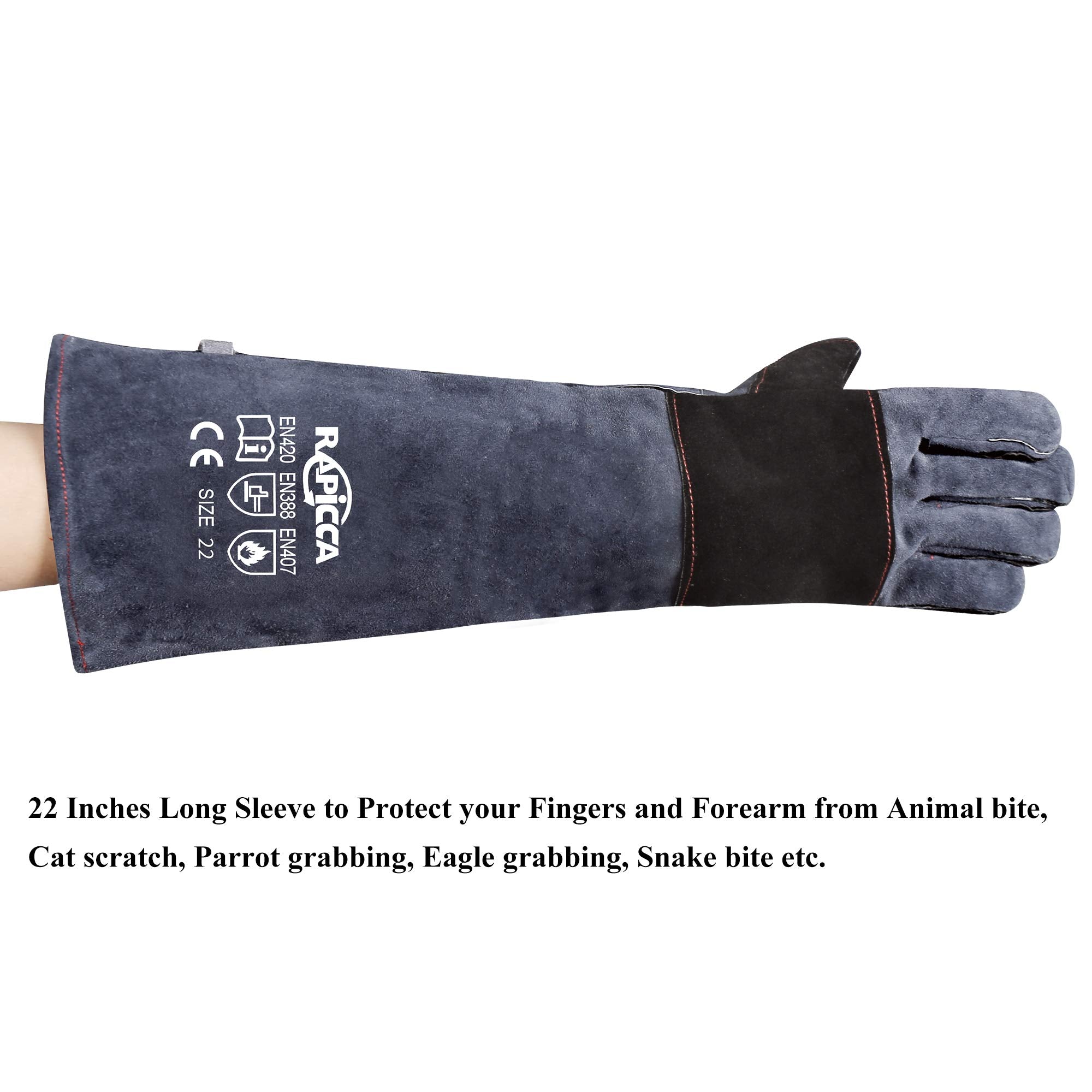 RAPICCA guantes de alta durabilidad gracias al cuero de grano grueso.