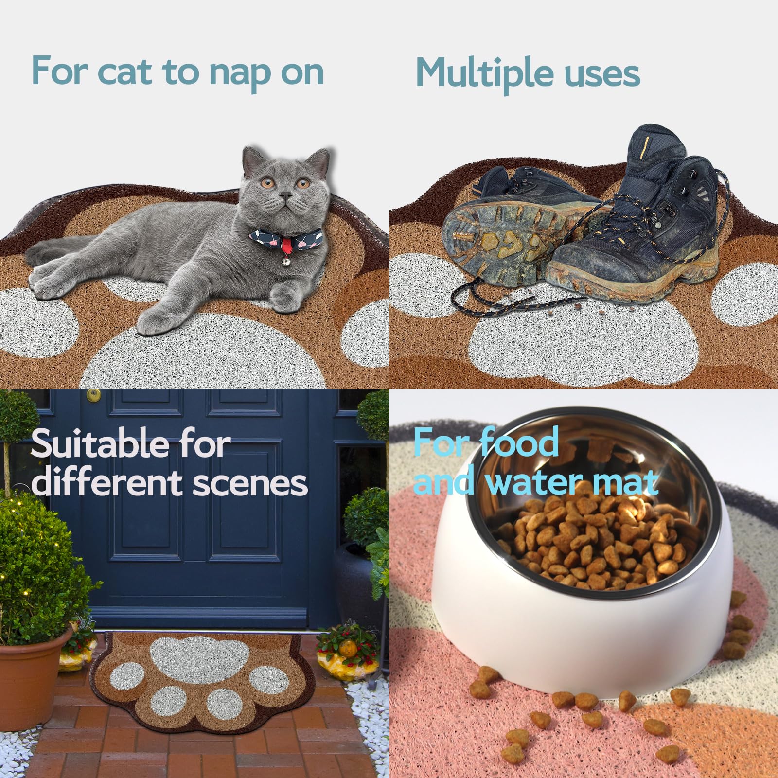 Rarenut uso múltiple como mantel para comida de mascota.