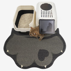 Rarenut alfombra de arena para gatos de 35x24, recoge arena y protege el suelo