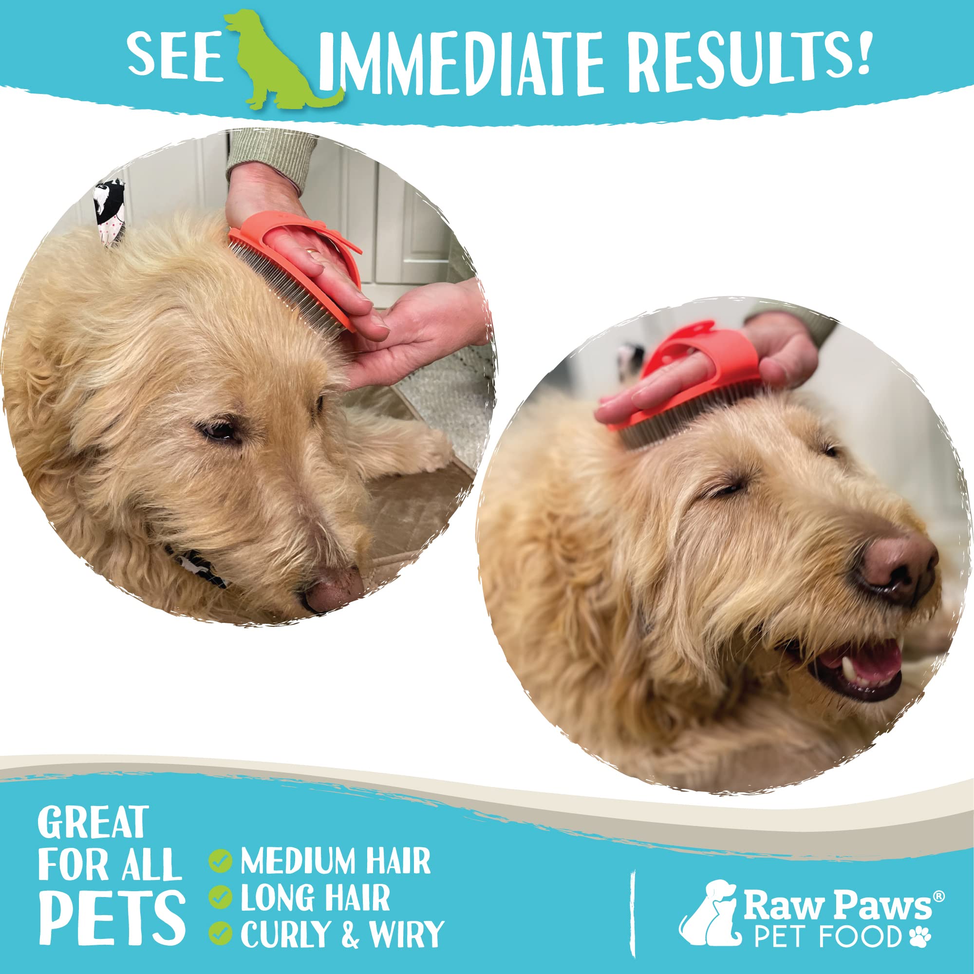 Correa ajustable para un agarre cómodo en el cepillo Raw Paws