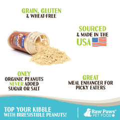 Raw Paws Boost espolvorear sobre comida para perros mejora sabor