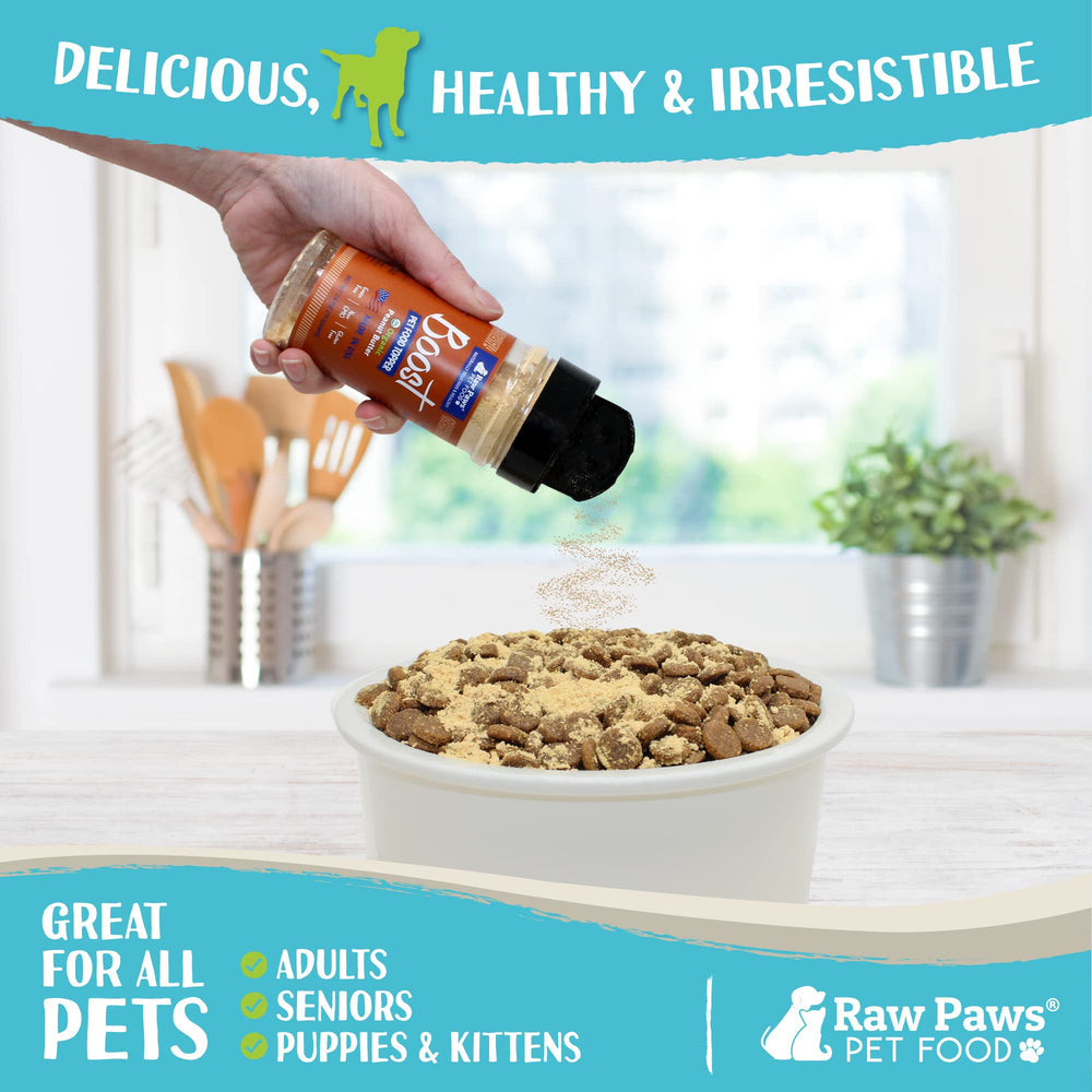 Raw Paws Boost nutricion para perros con vitaminas B y E