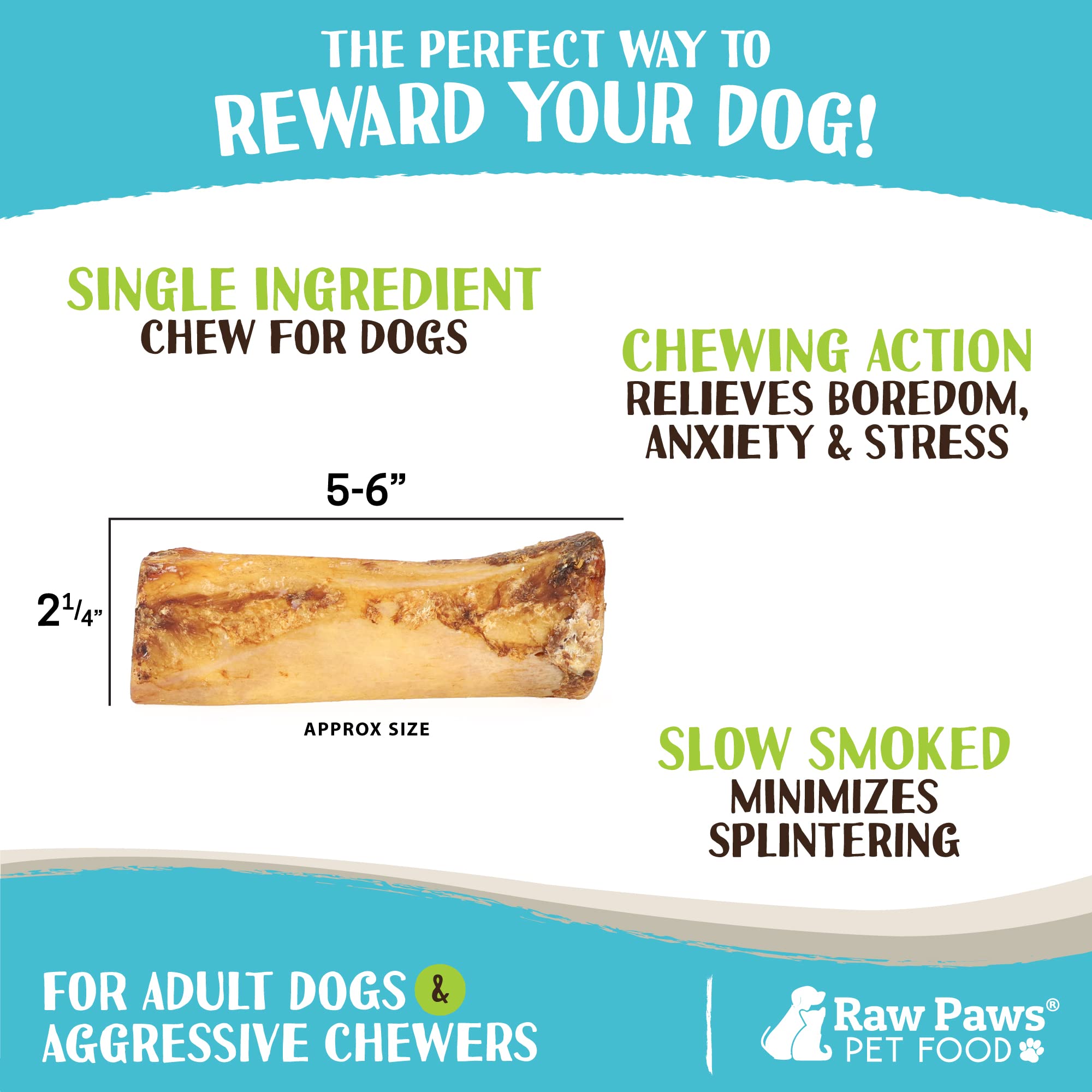 Huesos Raw Paws para perros masticadores agresivos y duraderos