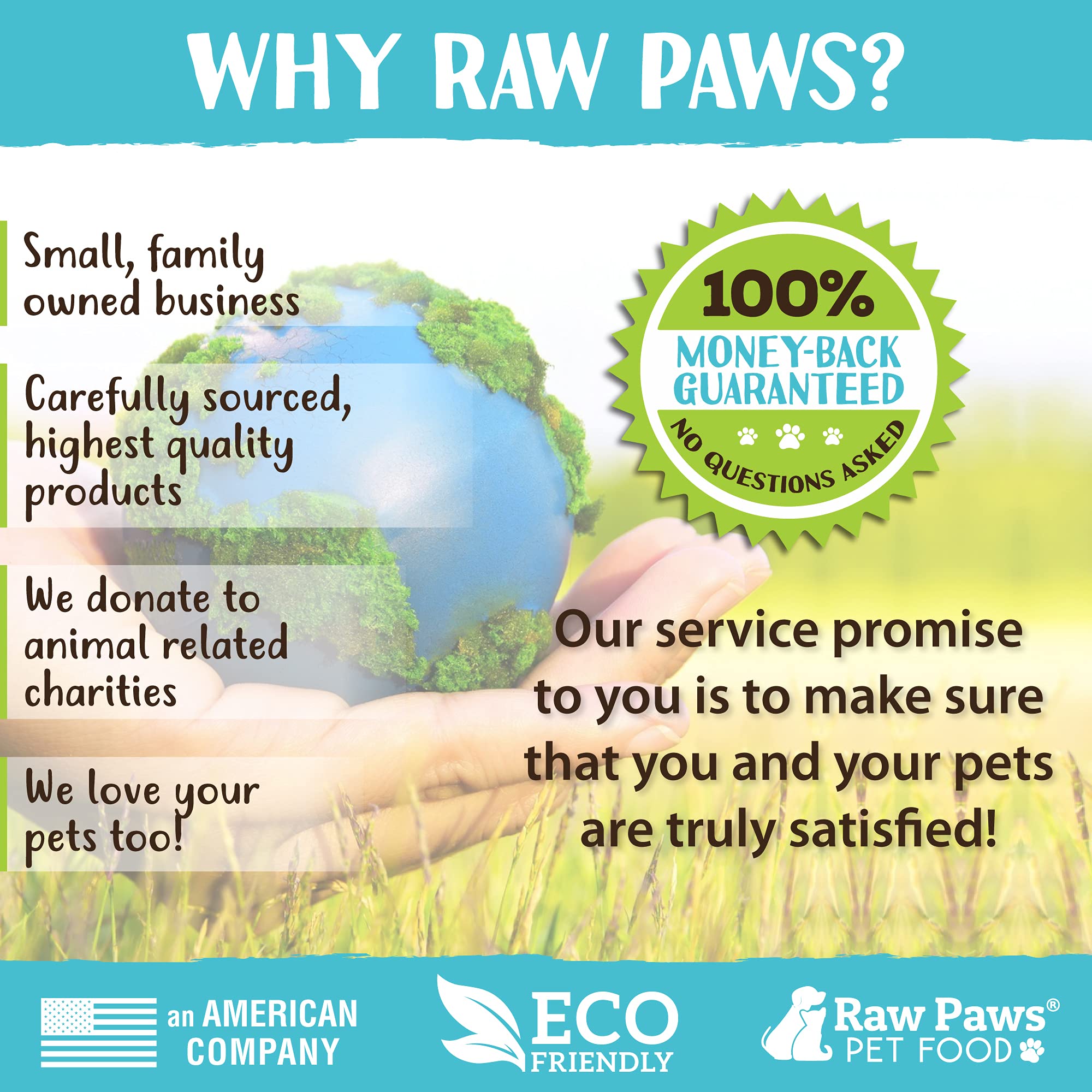 Raw Paws uso diario con calabaza, complemento versátil para perros y gatos.