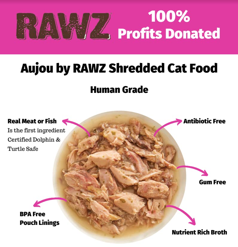 Rawz Aujou Aku, embalaje compacto de 8 sobres listo para usar.