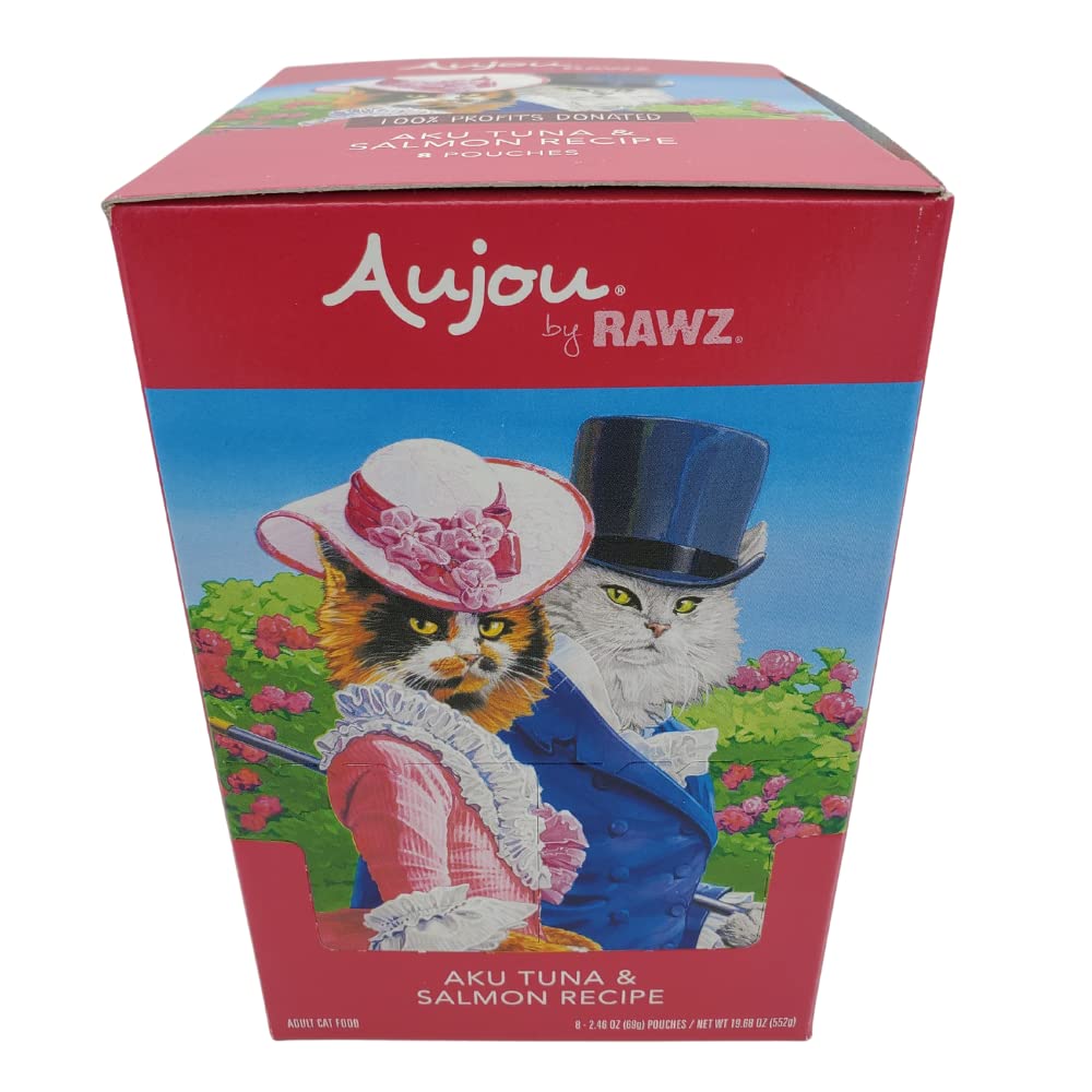 Rawz Aujou Aku, etiqueta clara con sabor a atún y salmón.