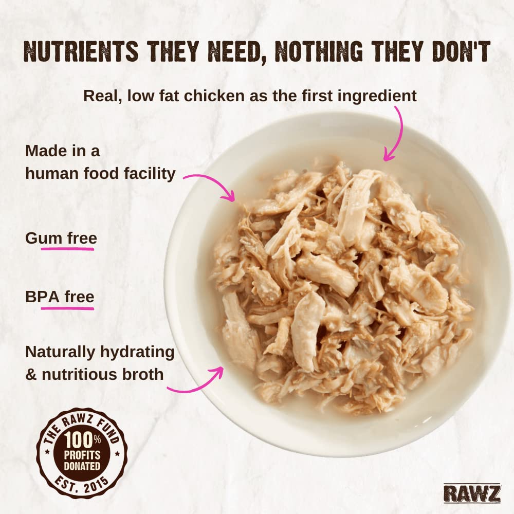 Rawz humedad natural pollo, apoyo a la hidratación diaria.