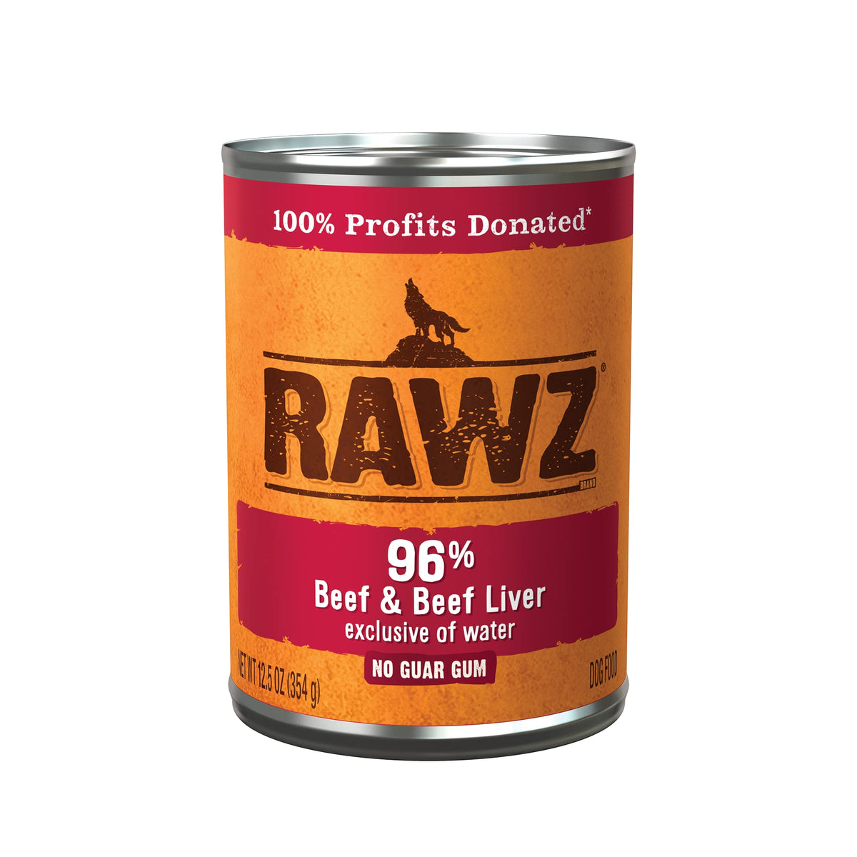 Rawz lata 96 carne de res: proteína principal para perros saludables.