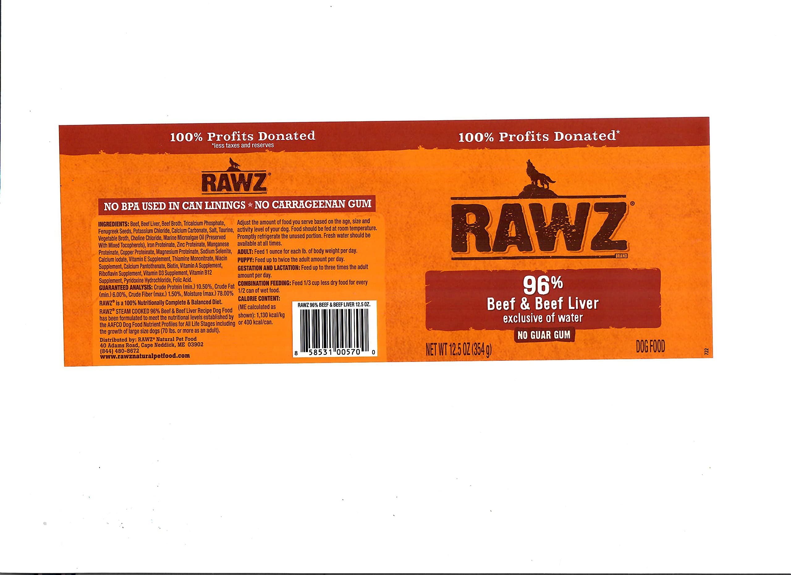 Rawz servir con comida seca: opción suave para la dieta diaria.