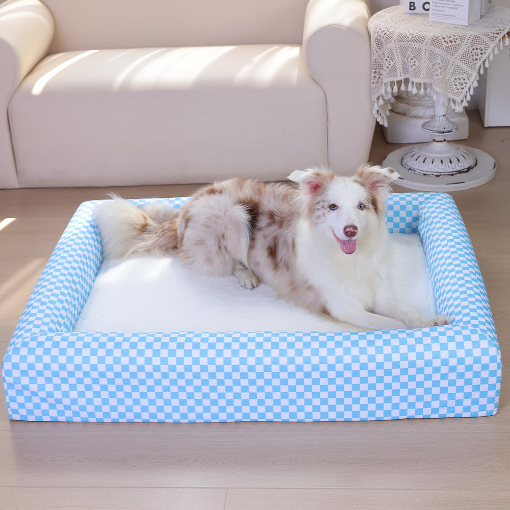 Razyzil cama mediana con funda lavable para limpieza fácil.