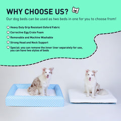 Razyzil funda lavable y removible para cama de perro.