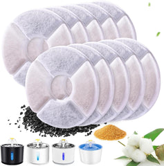 RBAYSALE filtro para fuente de gatos, paquete de 10, mejora sabor y pureza del agua.