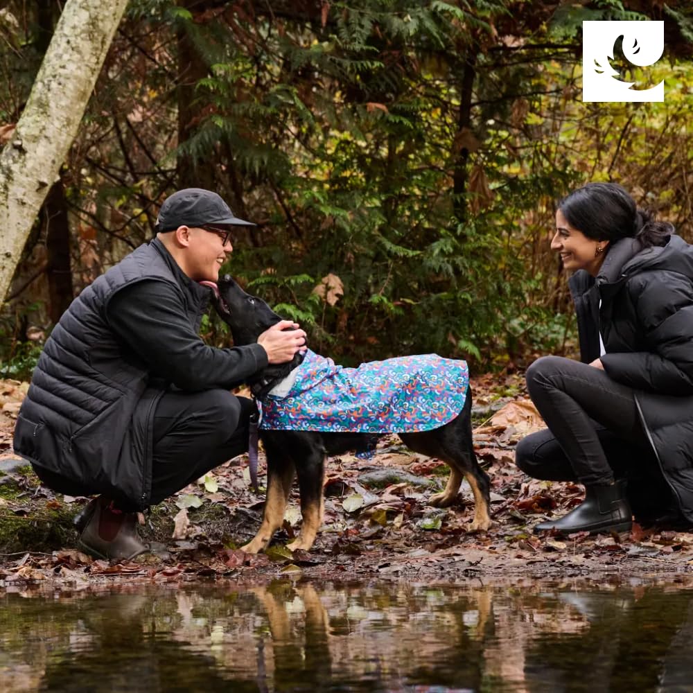RC Pet Products poncho ventilacion-transpirable, comodidad en caminatas mojadas.