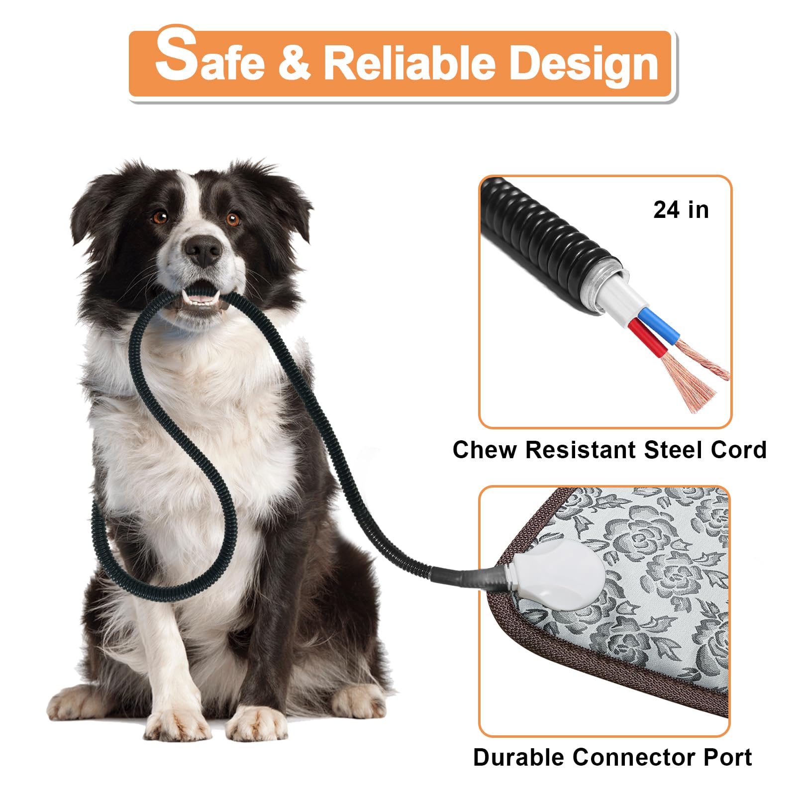 Cable de acero resistente a mordidas RC SLL, mayor durabilidad y seguridad.