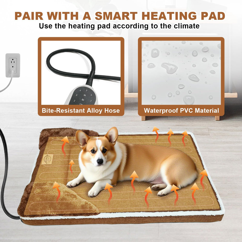 Control termostático ajustable para adaptar el calor a cada mascota.