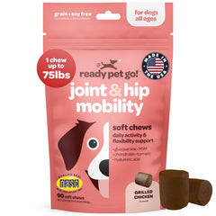 Ready Pet Go! masticables para articulaciones del perro, favorecen movilidad diaria.