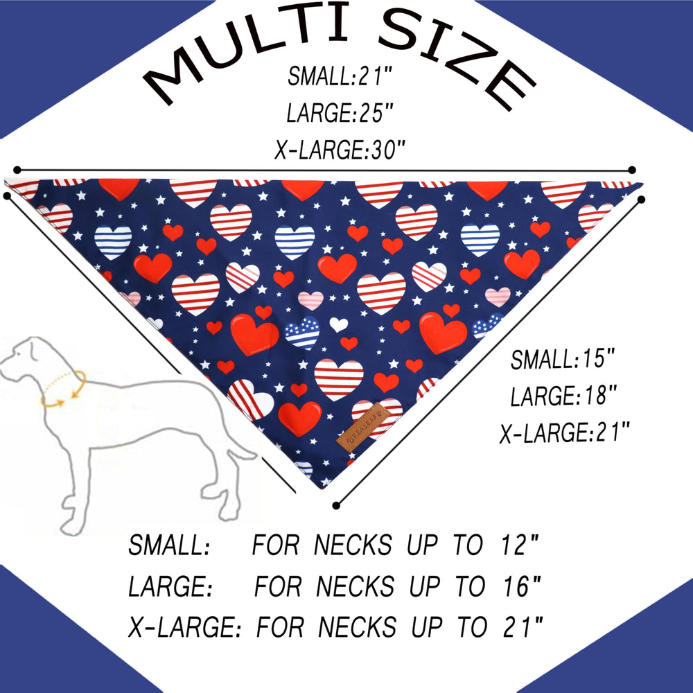 Bandana reversible con diseño de bandera americana de Realeaf, estiliza paseos patrióticos.