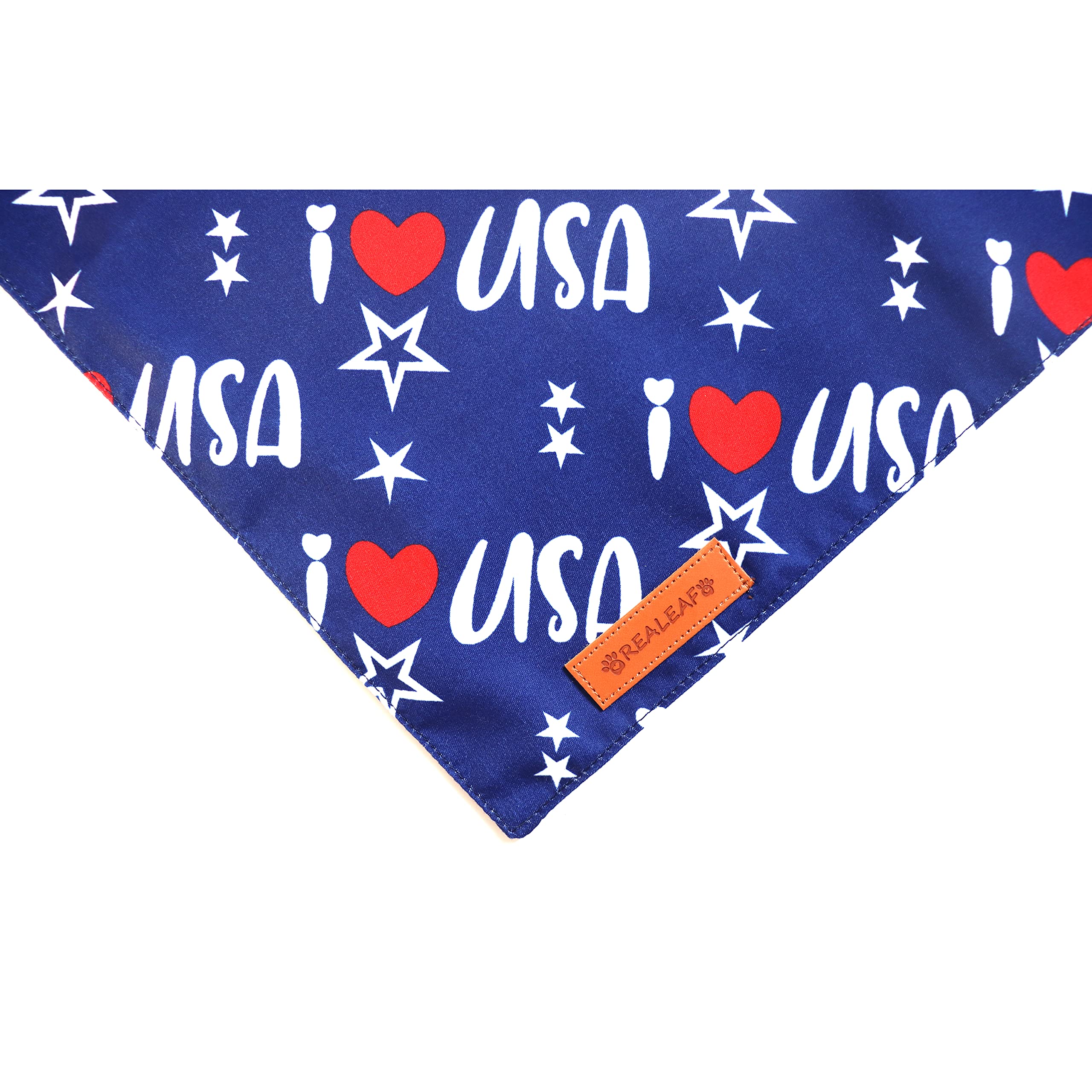 Bandana de Realeaf con diseño de bandera estadounidense, estilo vistoso para eventos.