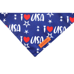 Bandana de Realeaf con diseño de bandera estadounidense, estilo vistoso para eventos.