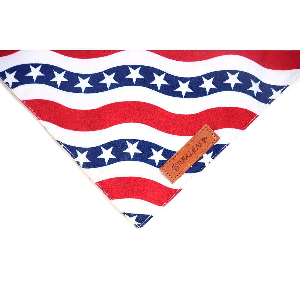Bandana patriótica de Realeaf para fiestas y sesiones fotográficas.