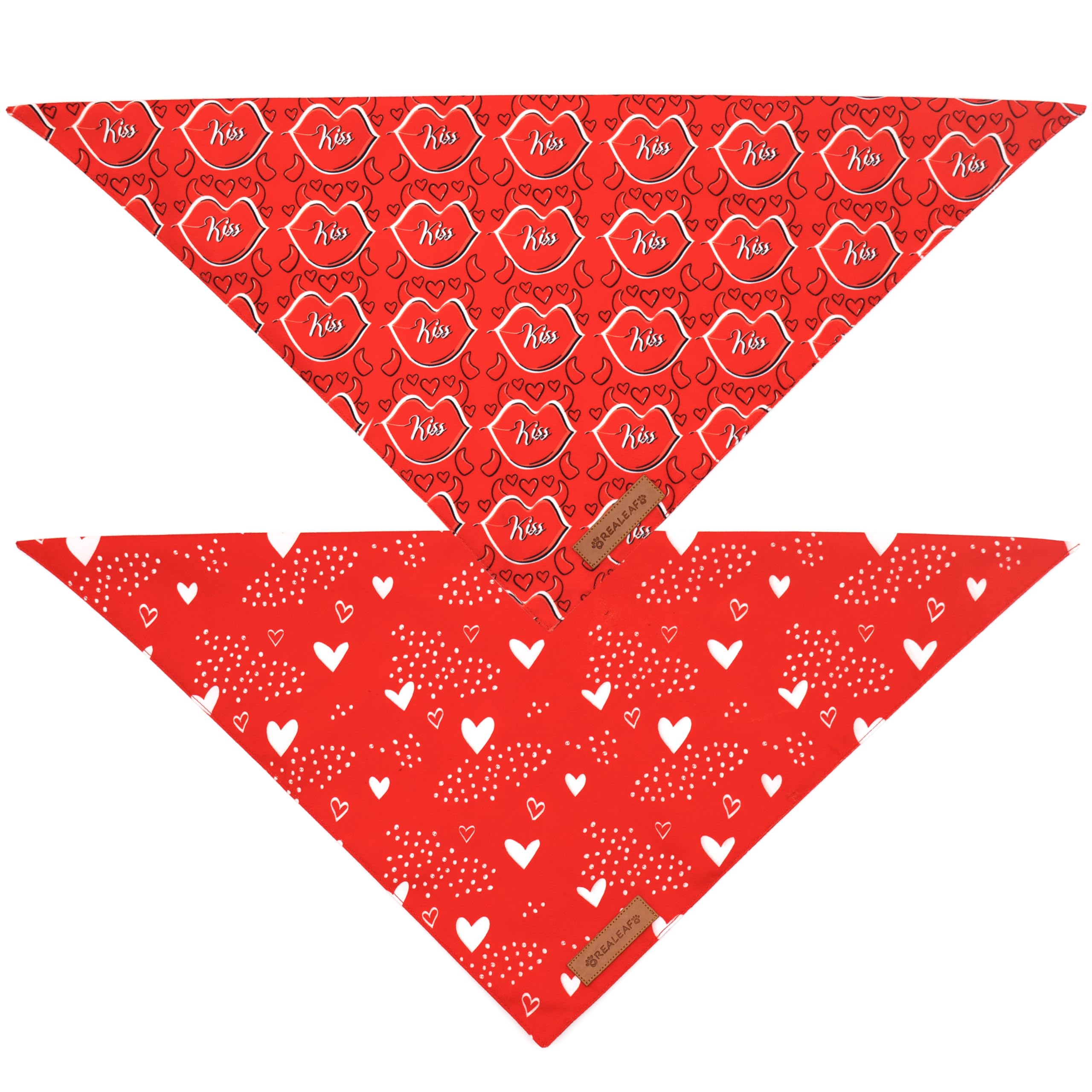 Realeaf bandana, talla ajustable, cómodo ajuste para cuello del perro.