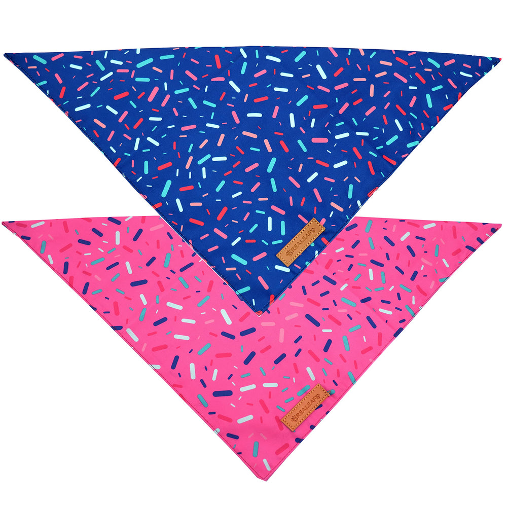 Diseño reversible en triángulos de Realeaf para combinar outfits.