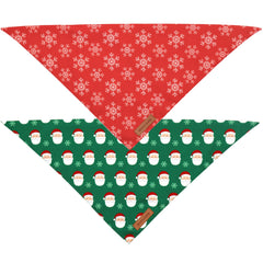 Conjunto de dos bandanas navideñas de Realeaf para mascotas, valor y conveniencia