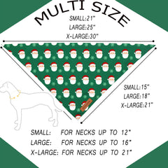 Realeaf bandana navidad con papá Noel para perros y gatos, diseño alegre