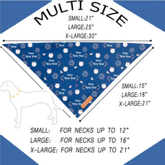Bandana Realeaf para perro, diseño reversible de año nuevo, cambia estilo fácilmente.