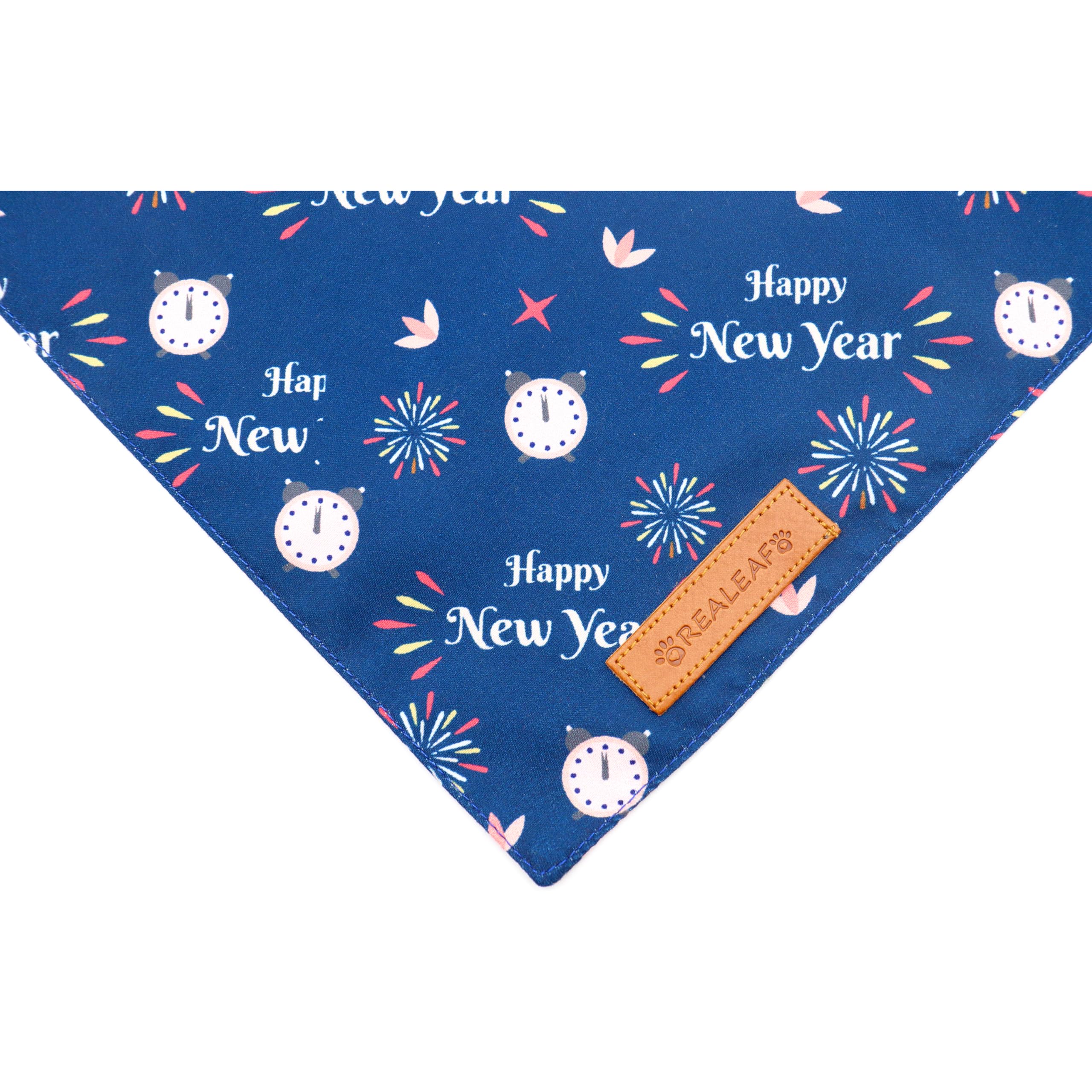 Bandanas Realeaf disponibles en tallas pequeño-mediano-grande-XL, ajuste cómodo para perros.