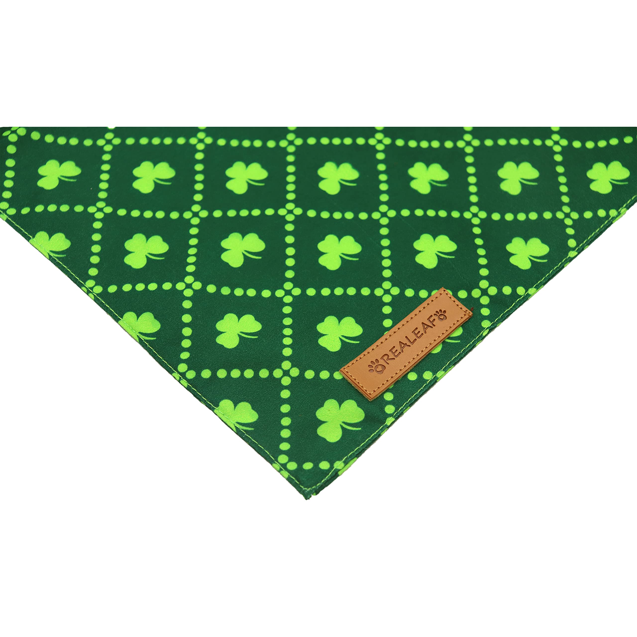 Realeaf Bandanas tamaño grande para perro, ajuste cómodo y duradero.
