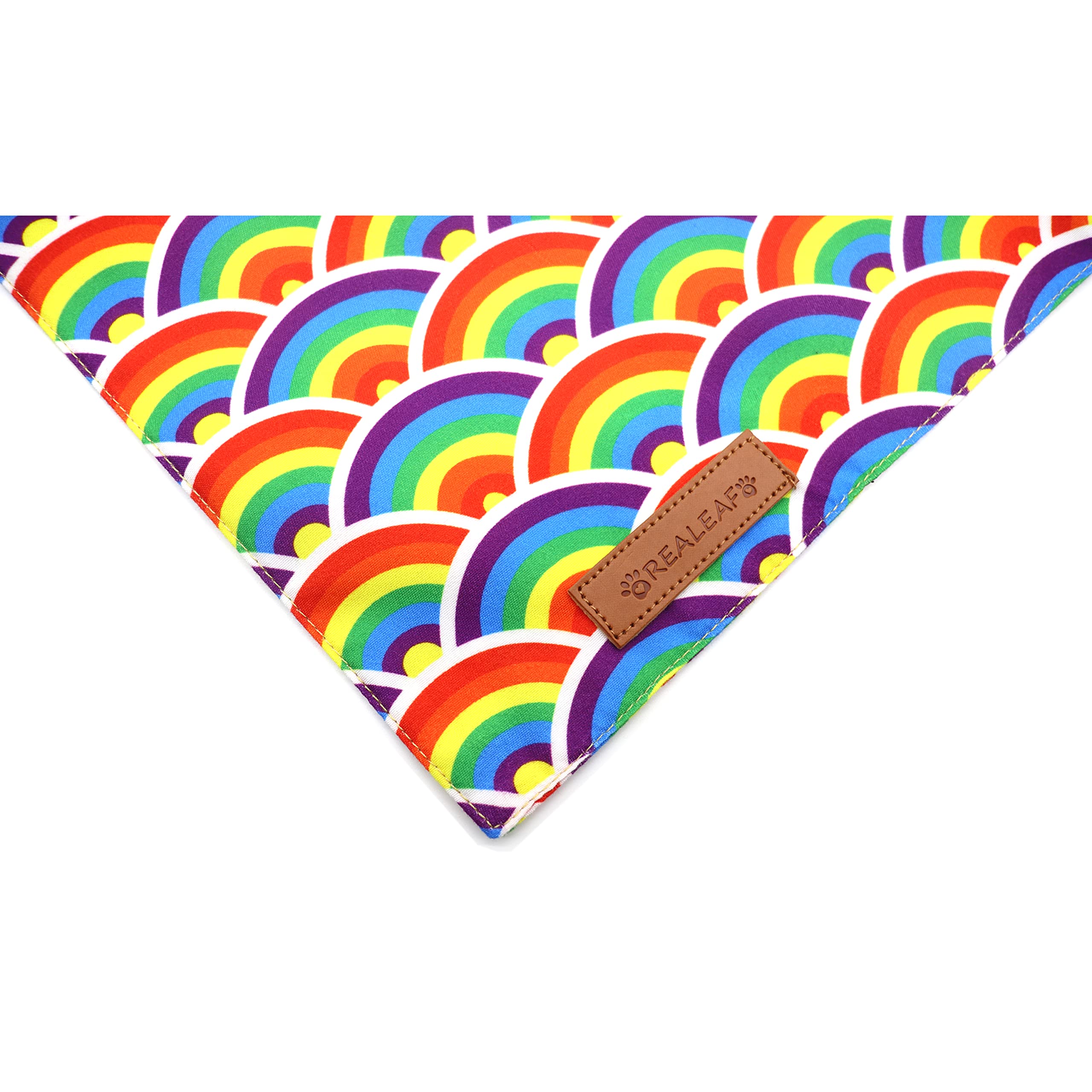 Realeaf Pride Bandana para día del orgullo, perfecto regalo para amantes de las mascotas.