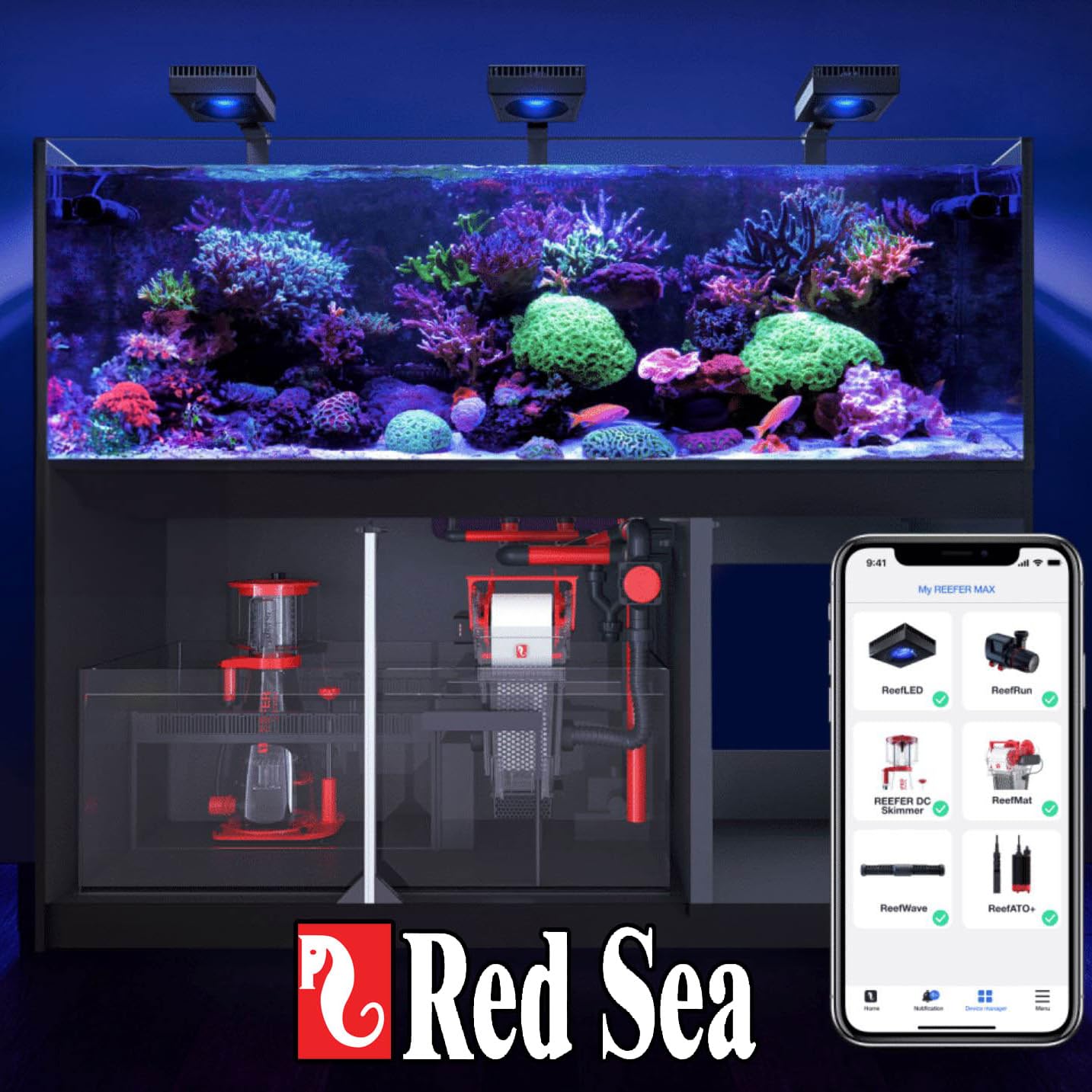 Red Sea Reef Foundation C Mg, etiqueta de dosificación para control de magnesio.