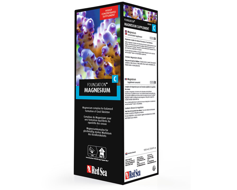 Red Sea Reef Foundation C Mg, kit de prueba de magnesio recomendado.