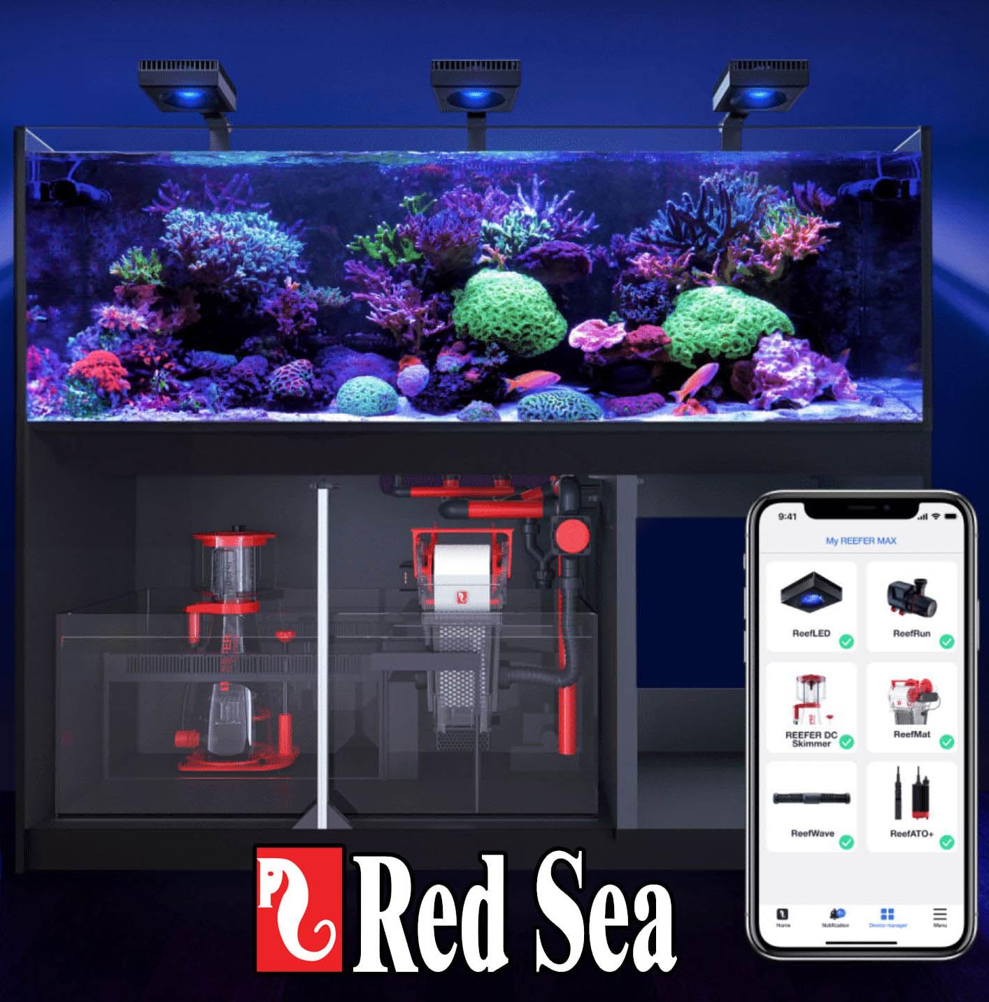 ReefMat 1200 con ReefBeat para control por aplicación