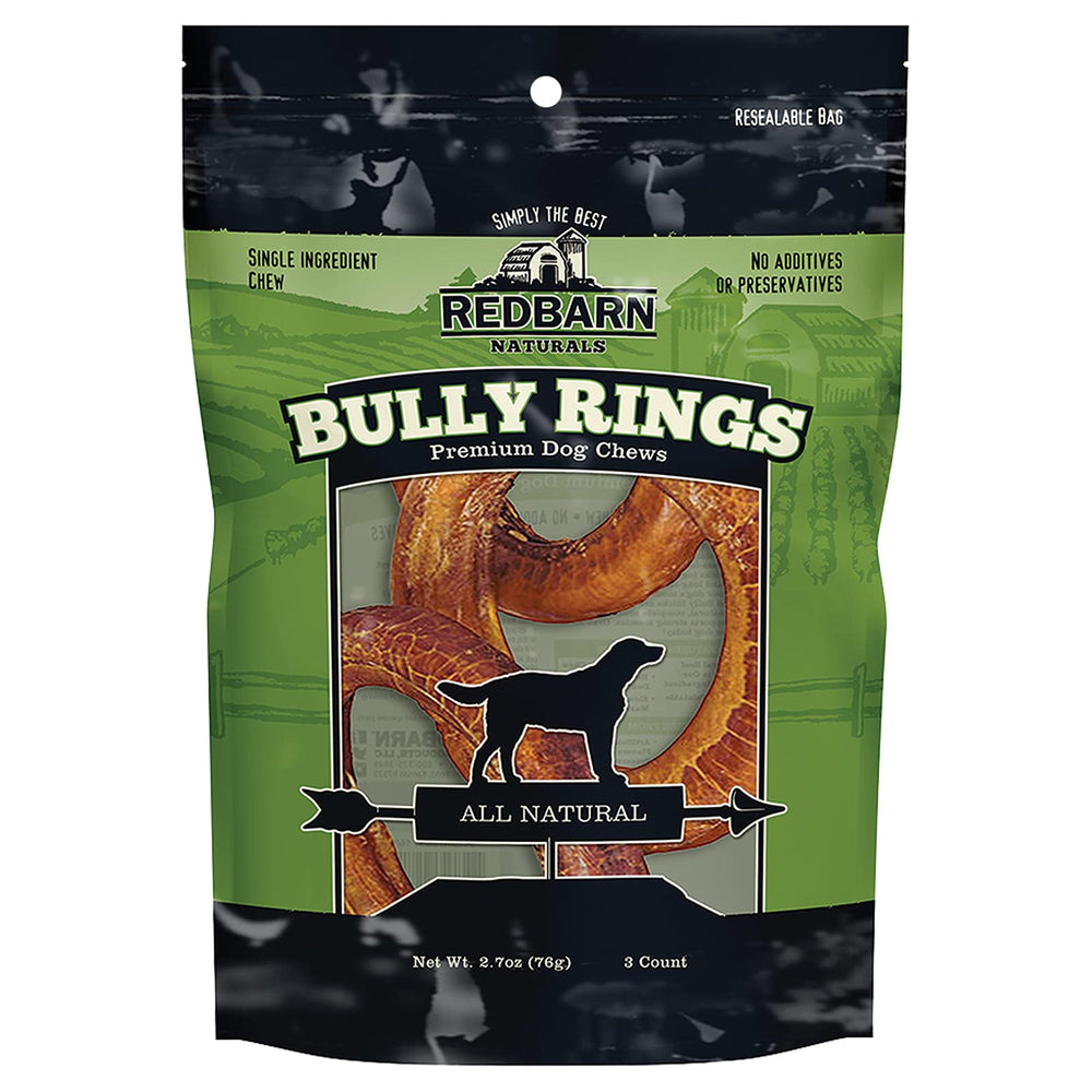 Redbarn Anillos masticables: juego de tres-pack para masticación prolongada.
