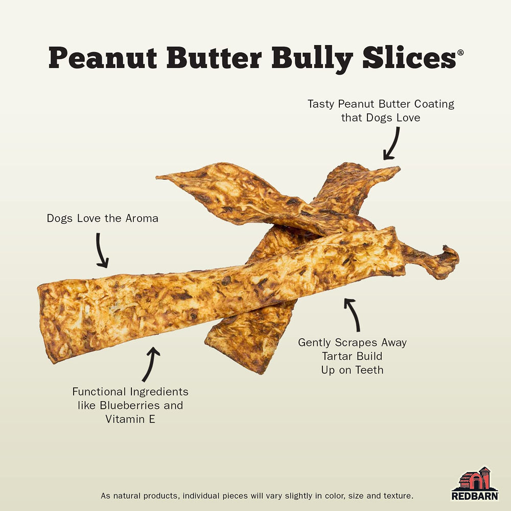 Rebanadas texturizadas de Redbarn Bully Slices para masticar.