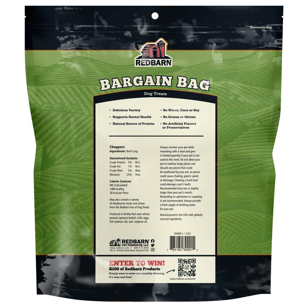 Redbarn masticables dentales sin granos para perros, ideales para entrenamiento