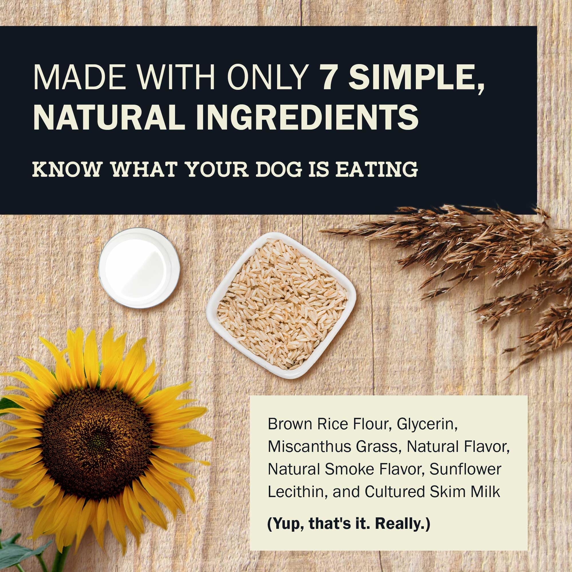 Redbarn Dur-A-Bulls ingredientes naturales, sin aditivos artificiales.