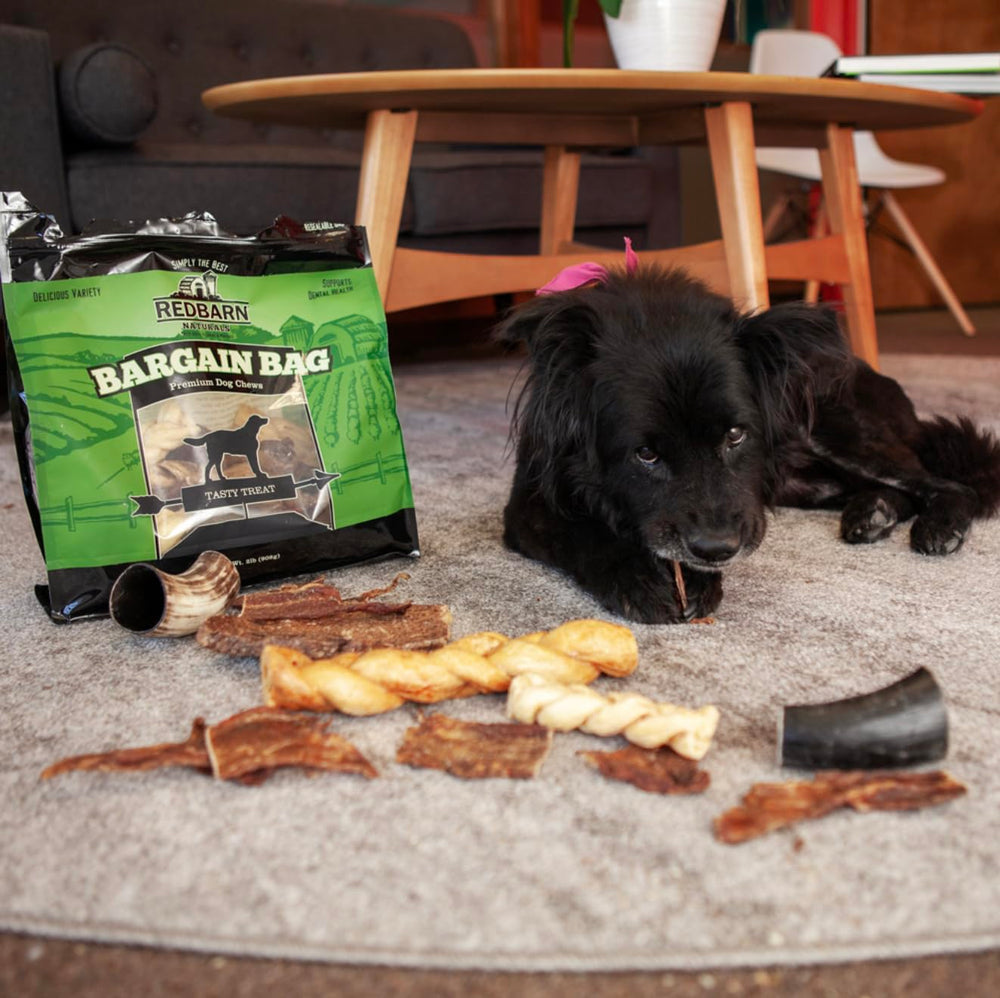 Redbarn hecho en EE. UU., sin artificiales, masticables naturales para perros