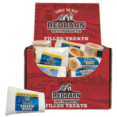Redbarn Hueso relleno queso tocino de 3 pulgadas para masticación prolongada