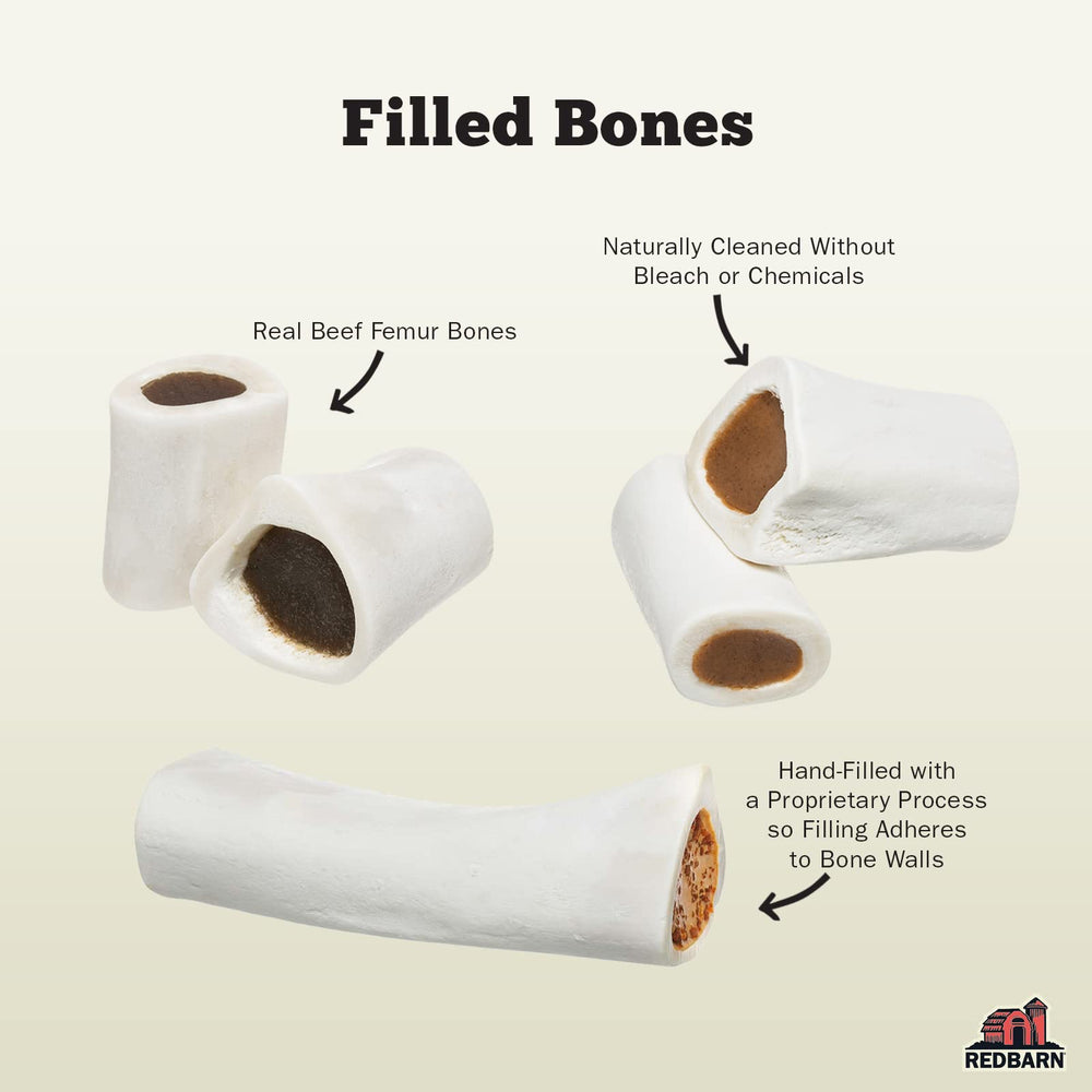 Redbarn Hueso relleno queso tocino ideal para masticación y entretenimiento canino