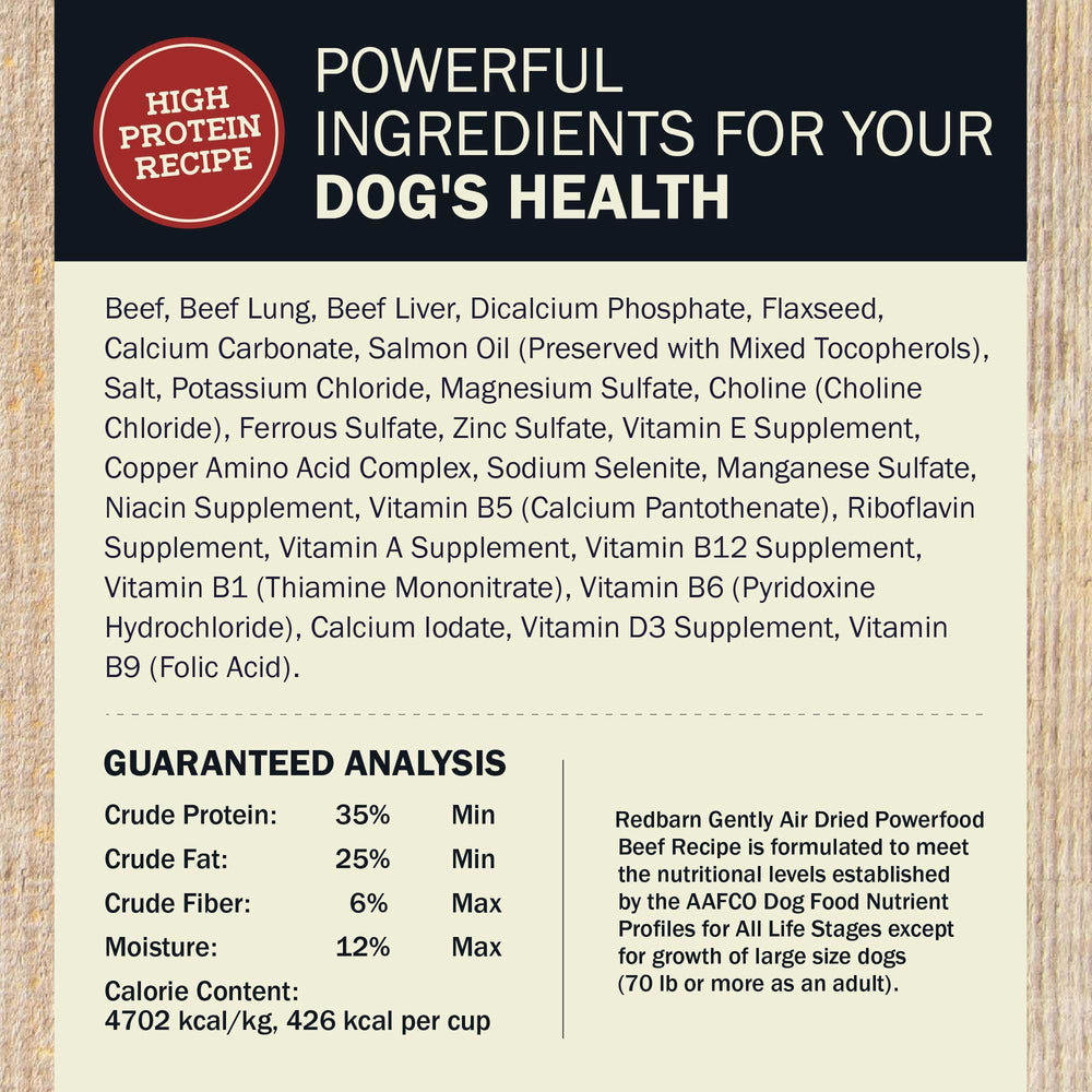Redbarn Powerfood: certificado Safe Quality Food para mayor confianza.