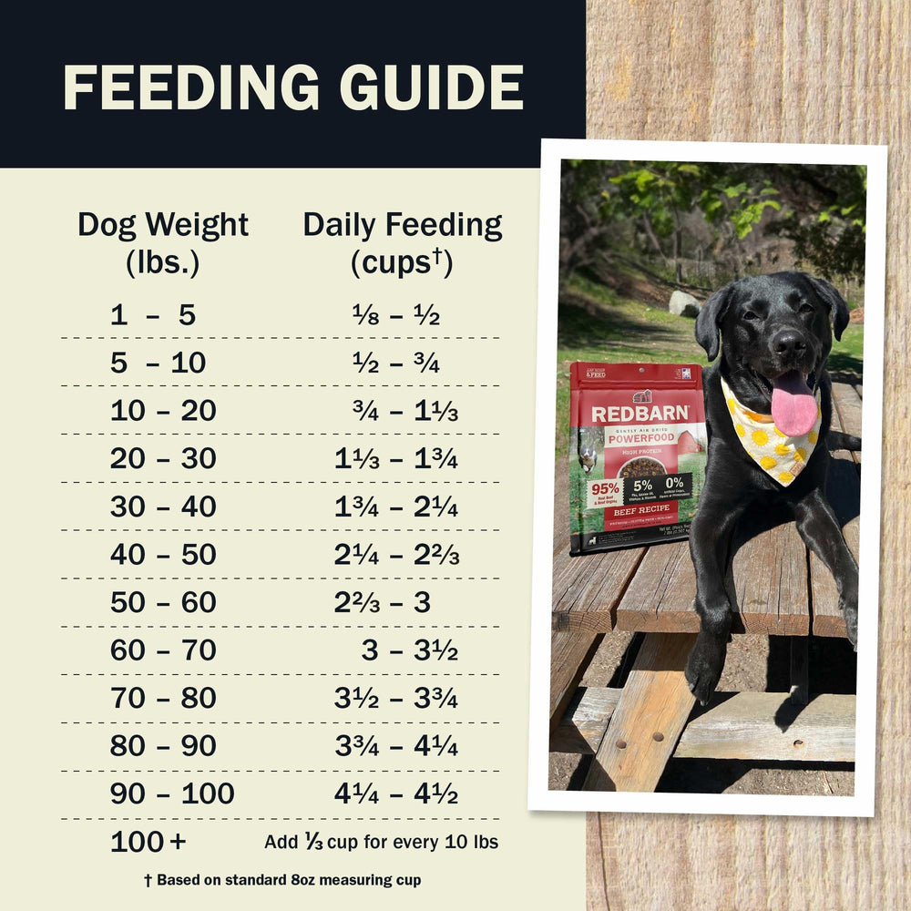 Redbarn Powerfood: libre de OGM y sin granos para dieta sensible.