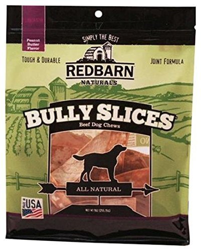 Redbarn rebanadas bully con sabor natural para perros activos.
