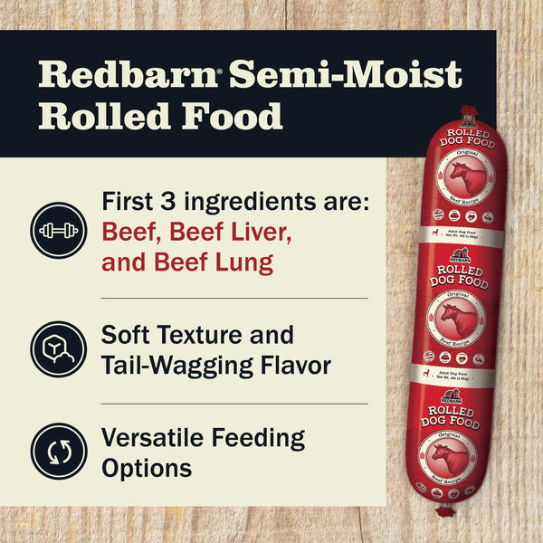 Redbarn Rollos para perros: cocción a baja temperatura conserva nutrientes